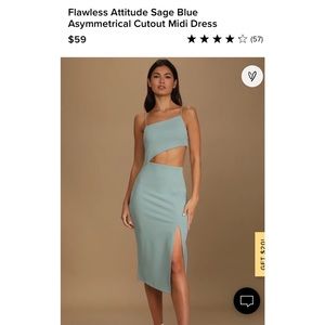 Asymmetrical Cutout Slit Dress